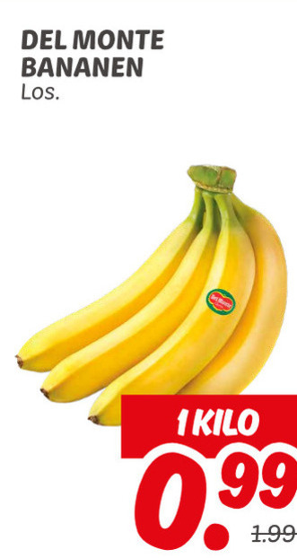 Del Monte   bananen folder aanbieding bij  Dekamarkt - details