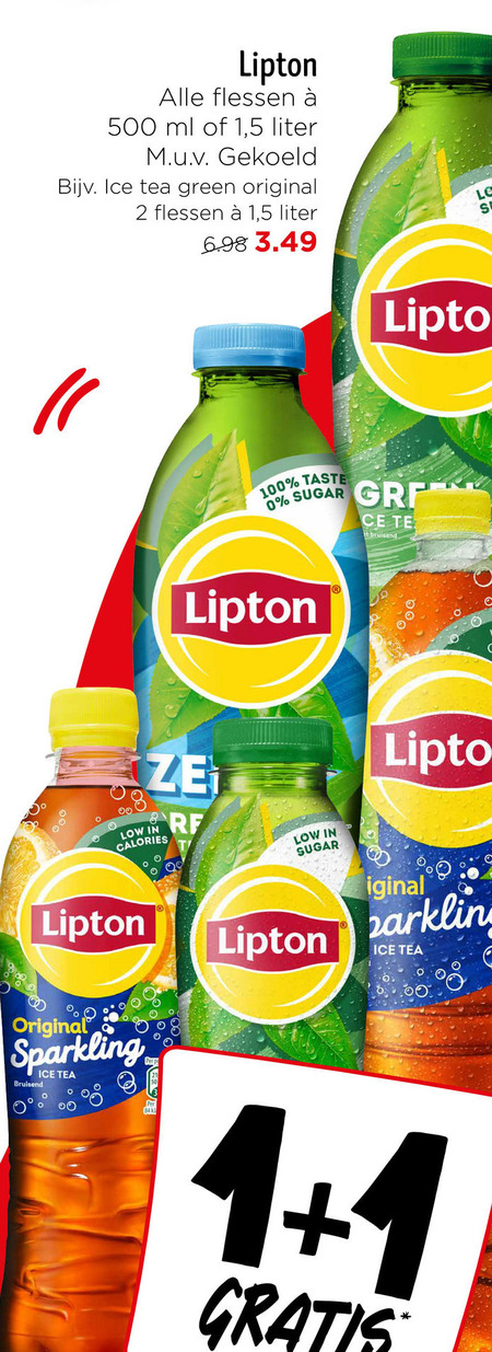 Lipton   ice tea folder aanbieding bij  Jumbo - details