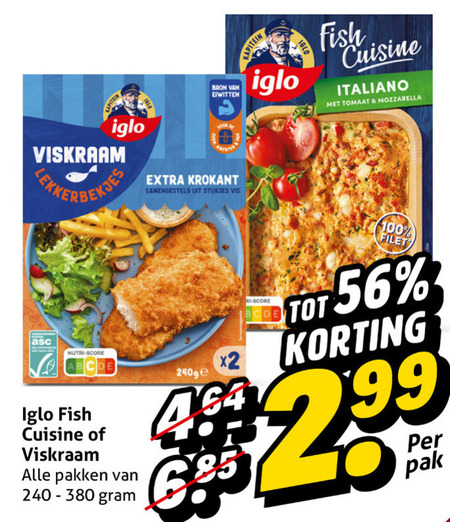 Iglo   lekkerbekjes, kibbeling folder aanbieding bij  Hoogvliet - details