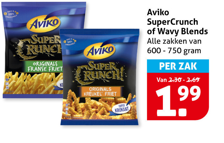 Aviko   patat folder aanbieding bij  Hoogvliet - details