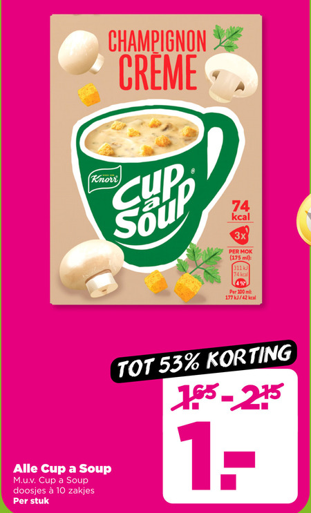 Cup a Soup   soep folder aanbieding bij  Plus - details