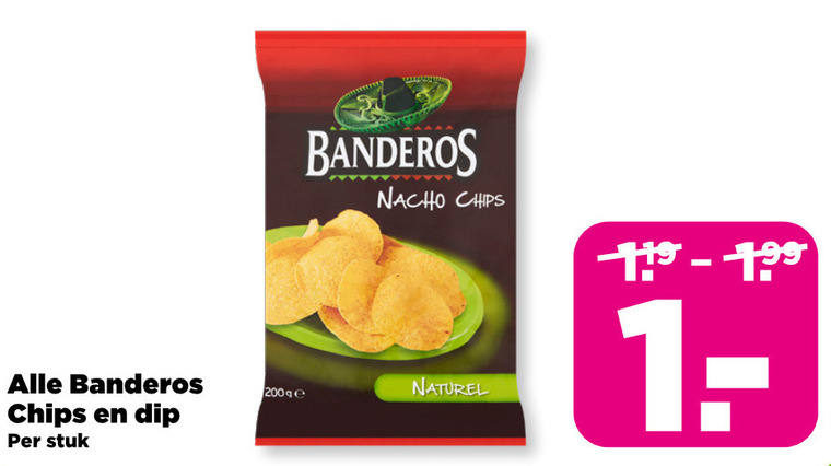 Banderos   chips folder aanbieding bij  Plus - details