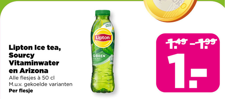 Arizona   fruitdrank, ice tea folder aanbieding bij  Plus - details