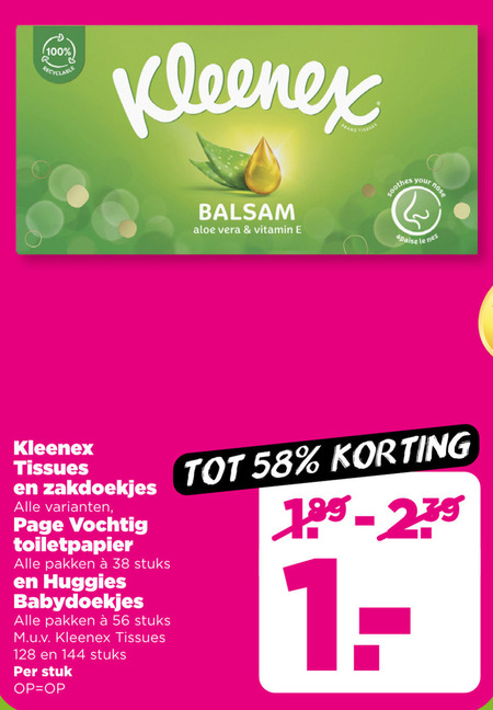 Page   billendoekjes, tissue folder aanbieding bij  Plus - details