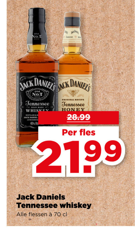 Jack Daniels   whisky folder aanbieding bij  Plus - details
