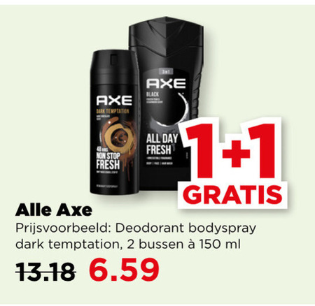 Axe   douchegel, deodorant folder aanbieding bij  Plus - details