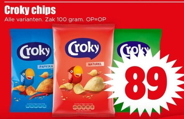 Croky   chips folder aanbieding bij  Dirk - details