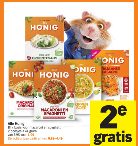 Honig   soep, maaltijdmix folder aanbieding bij  Albert&nbsp;Heijn - details