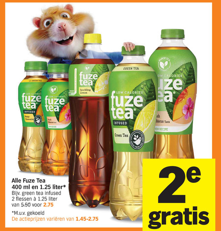 Fuze Tea   ice tea folder aanbieding bij  Albert&nbsp;Heijn - details
