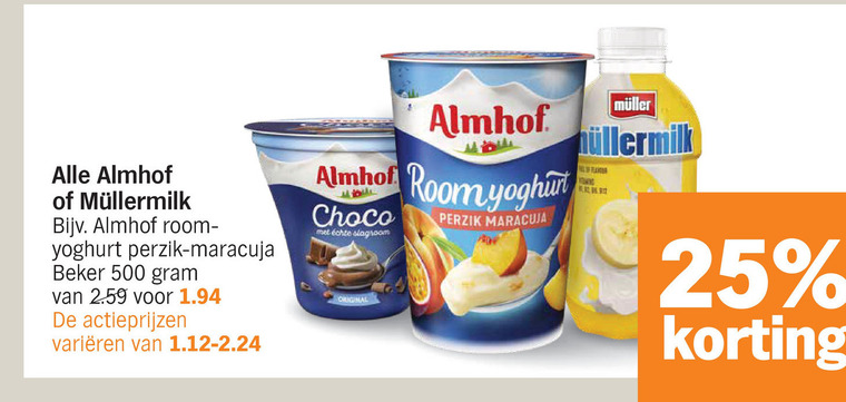 Almhof   vruchtenyoghurt folder aanbieding bij  Albert&nbsp;Heijn - details