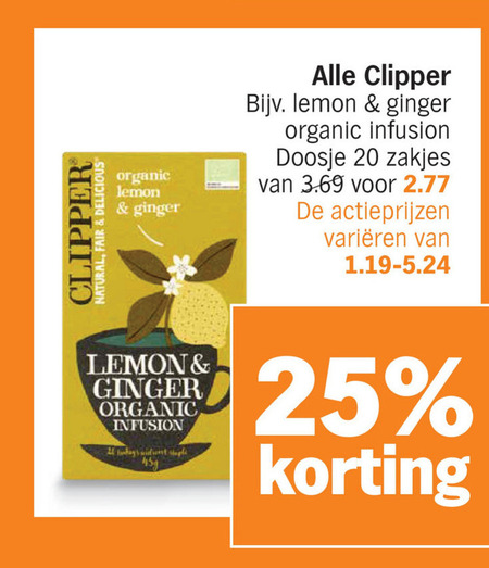 Clipper   thee folder aanbieding bij  Albert&nbsp;Heijn - details