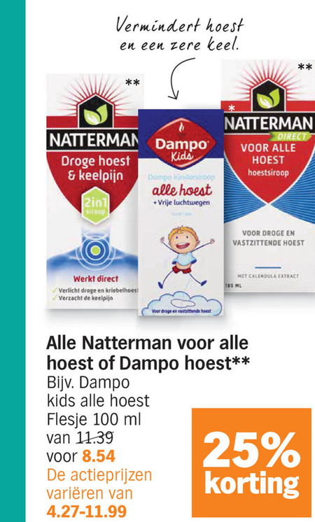 Natterman   hoestsiroop folder aanbieding bij  Albert&nbsp;Heijn - details