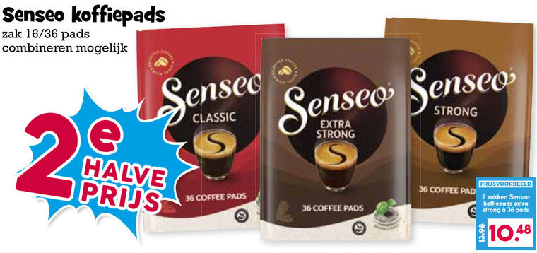 Douwe Egberts Senseo   koffiepad folder aanbieding bij  Boons&nbsp;Markt - details
