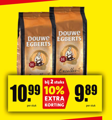 Douwe Egberts   koffiebonen folder aanbieding bij  Boni - details