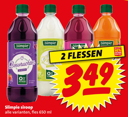Slimpie   limonadesiroop folder aanbieding bij  Boni - details