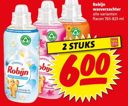 Robijn   wasverzachter folder aanbieding bij  Boni - details