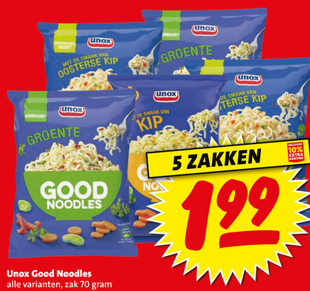 Unox   noodles folder aanbieding bij  Boni - details