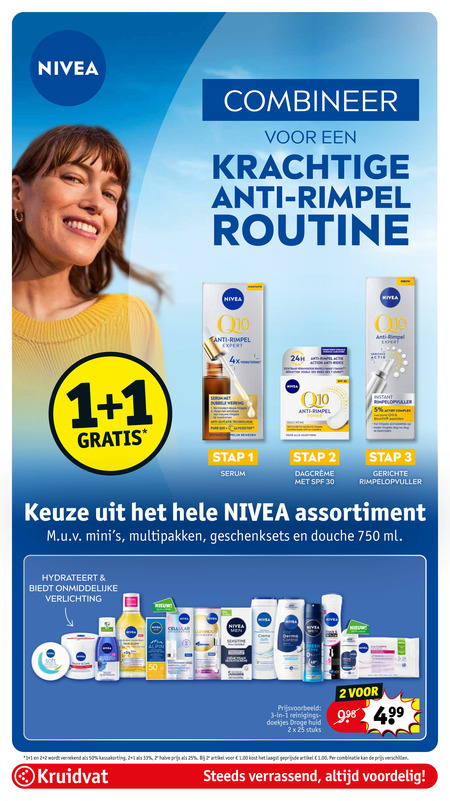 Nivea   dagcreme, gezichtsverzorging folder aanbieding bij  Kruidvat - details