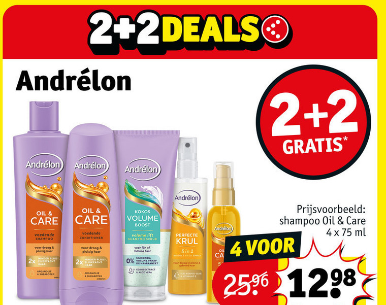Andrelon   shampoo, conditioner folder aanbieding bij  Kruidvat - details