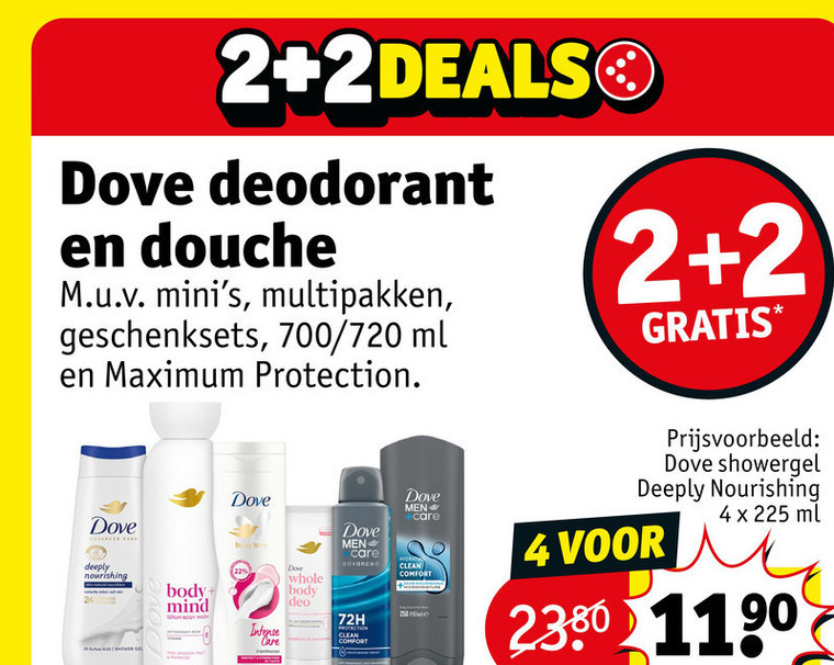 Dove   douchegel, deodorant folder aanbieding bij  Kruidvat - details