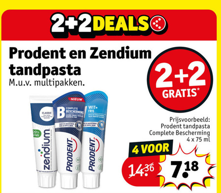 Zendium   tandpasta folder aanbieding bij  Kruidvat - details