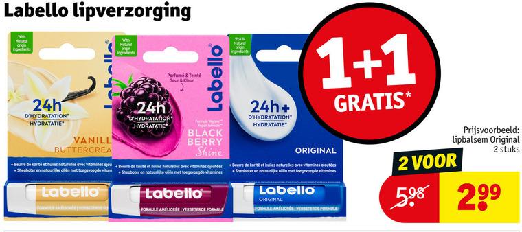 Labello   lippenbalsem folder aanbieding bij  Kruidvat - details