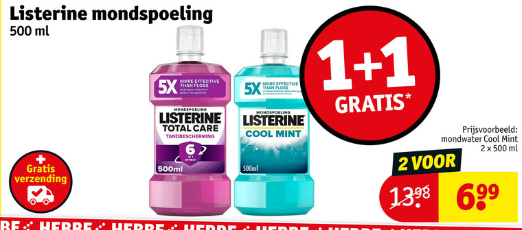 Listerine   mondwater folder aanbieding bij  Kruidvat - details