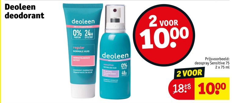 Deoleen   deodorant folder aanbieding bij  Kruidvat - details