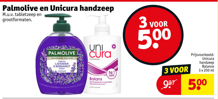 Palmolive   handzeep folder aanbieding bij  Kruidvat - details