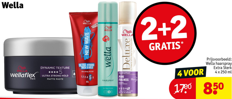 Wella   hairspray, haargel folder aanbieding bij  Kruidvat - details