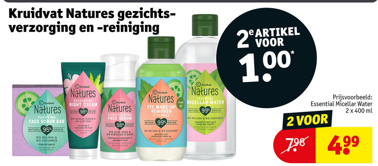 Kruidvat Huismerk   gezichtsreiniging, gezichtsverzorging folder aanbieding bij  Kruidvat - details