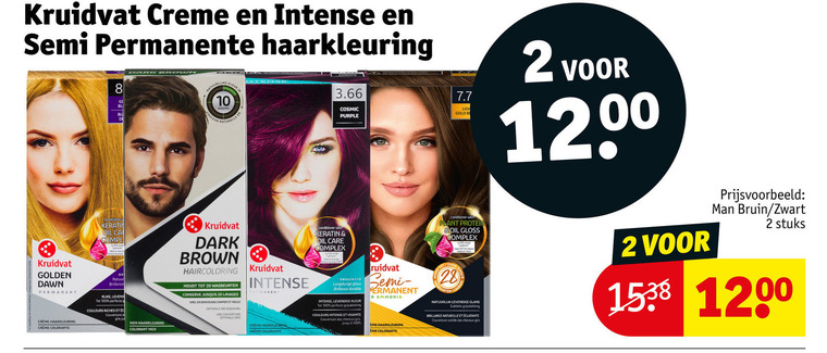 Kruidvat Huismerk   haarkleuring folder aanbieding bij  Kruidvat - details