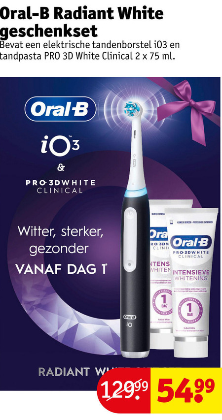 Oral-B   electrische tandenborstel folder aanbieding bij  Kruidvat - details