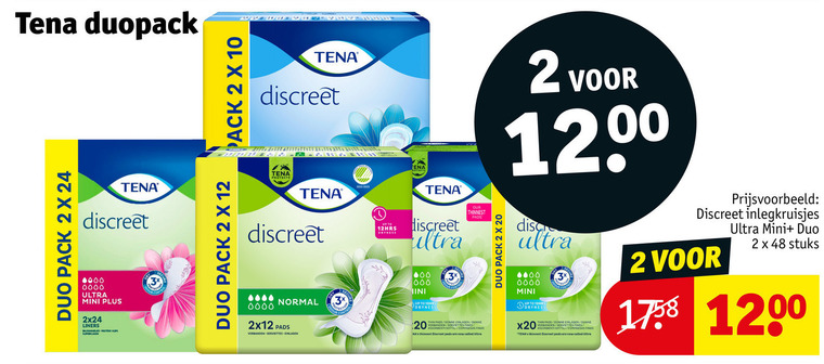 Tena Lady   incontinentieverband folder aanbieding bij  Kruidvat - details
