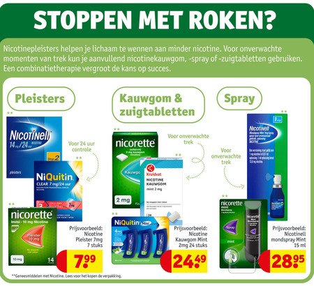 Niquitin   stoppen met roken folder aanbieding bij  Kruidvat - details
