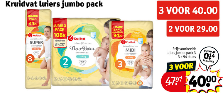 Kruidvat Huismerk   luiers folder aanbieding bij  Kruidvat - details