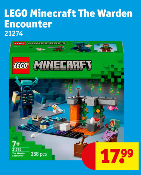 Minecraft   lego folder aanbieding bij  Kruidvat - details