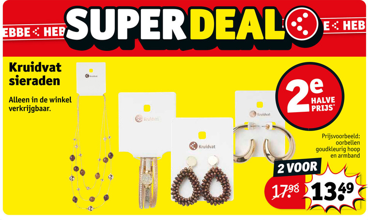 Kruidvat Huismerk   oorbellen folder aanbieding bij  Kruidvat - details