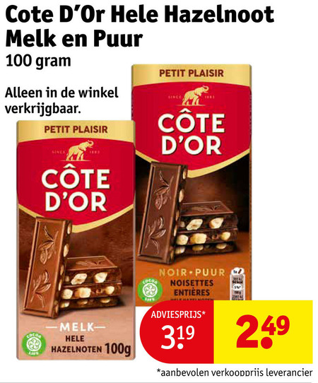 Cote D Or   chocolade folder aanbieding bij  Kruidvat - details