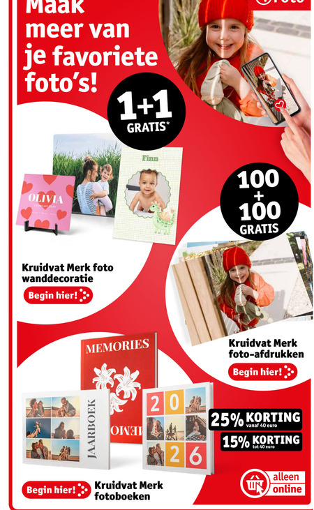 Kruidvat Huismerk   fotoboek folder aanbieding bij  Kruidvat - details