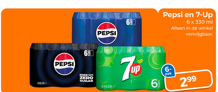 7-Up   cola, frisdrank folder aanbieding bij  Trekpleister - details