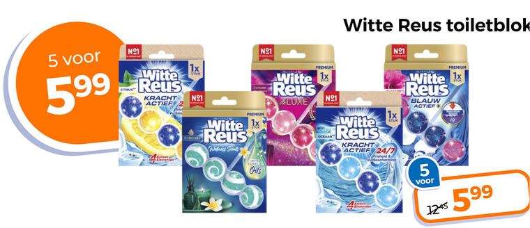 Witte Reus   toiletblok folder aanbieding bij  Trekpleister - details