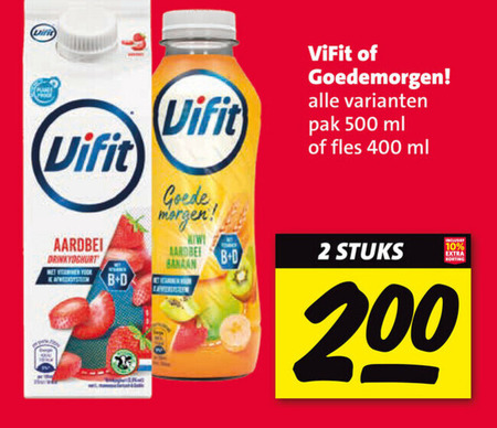 Vifit   drinkyoghurt folder aanbieding bij  Nettorama - details