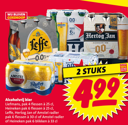 Heineken 0.0   blikje bier, alcoholvrij bier folder aanbieding bij  Nettorama - details