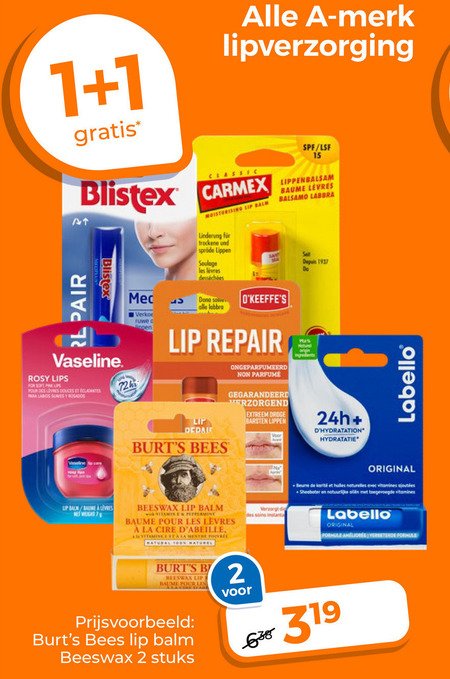 Blistex   lippenbalsem folder aanbieding bij  Trekpleister - details