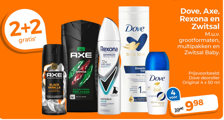Axe   deodorant folder aanbieding bij  Trekpleister - details