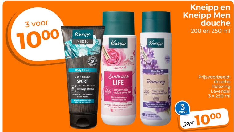 Kneipp   douchegel folder aanbieding bij  Trekpleister - details