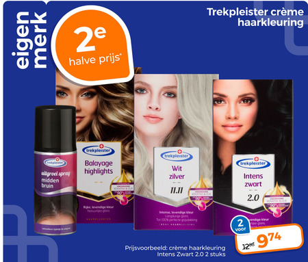 Trekpleister Huismerk   haarkleuring folder aanbieding bij  Trekpleister - details