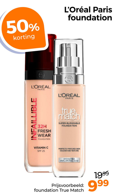 L Oreal   foundation folder aanbieding bij  Trekpleister - details
