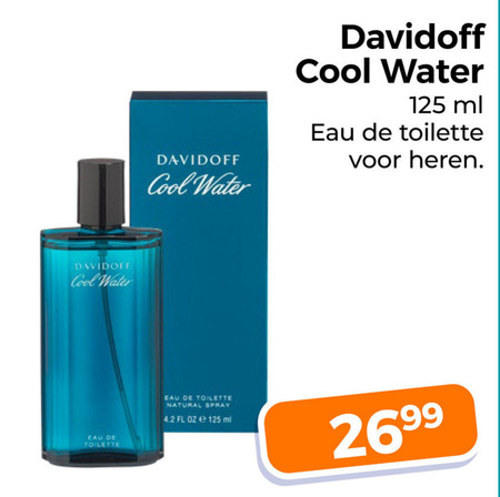 Davidoff   eau de toilette folder aanbieding bij  Trekpleister - details